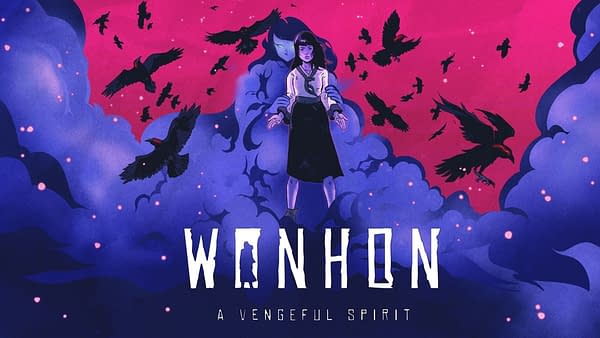 Key art for Wonhon: A Vengeful Spirit, a spooky indie action-adventure game by developer Busan Sanai Games and publisher Super.com.