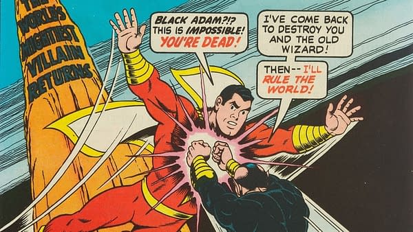 Shazam! #28 featuring Black Adam, art by Kurt Schaffenberger, DC Comics 1977.