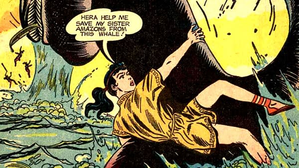 Wonder Woman #105 written by Robert Kanigher, penciled by Ross Andru, and inked by Mike Esposito, DC Comics 1959.