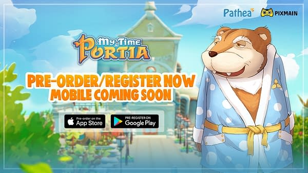 Key art for My Time At Portia, a game by Pathea Games and Pixmain. Preorders and pre-registration are open now!