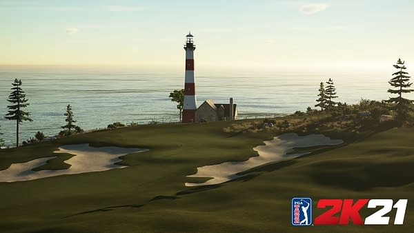 A look at one of the new multiplayer courses, with its own lighthouse. Courtesy of 2K Games.