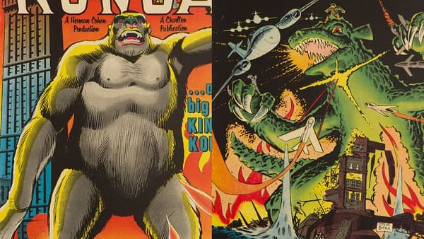 Konga (1960) and Gorgo (1961), Charlton Comics.