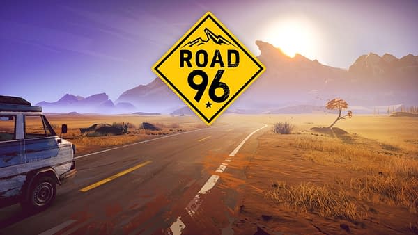 The beautiful panoramic key art for Road 96, a procedurally-generated indie road trip game by Montpellier-based video game developer DigixArt.