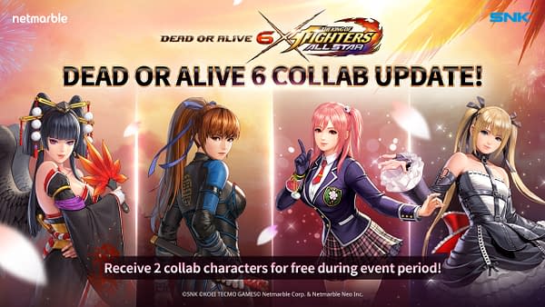 A look at the DOA6 gang in The King Of Fighters AllStar, courtesy of Netmarble.