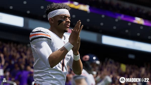 Justin Fields was drafted #1 overall in this year's draft. Where will your Madden NFL 22 player end up? Courtesy of EA Sports