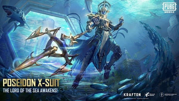 A look at the Poseidon X-Suit in all its glory, courtesy of Tencent Games.