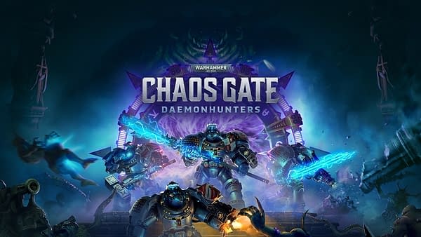 Promo art for Warhammer 40,000: Chaos Gate - Daemonhunters, courtesy of Frontier Foundry