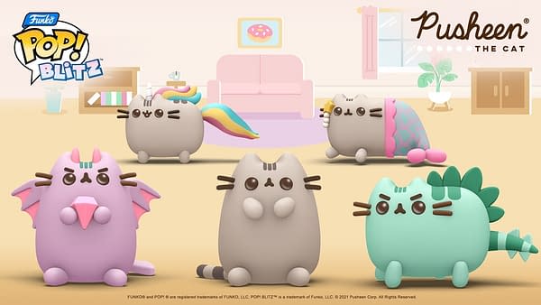 A look at the five special Pusheen character entering Funko Pop! Blitz this week, courtesy of N3TWORK.