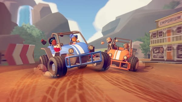 Take your rec battles onto the dirt roads with this new racing title, courtesy of Rec Room.