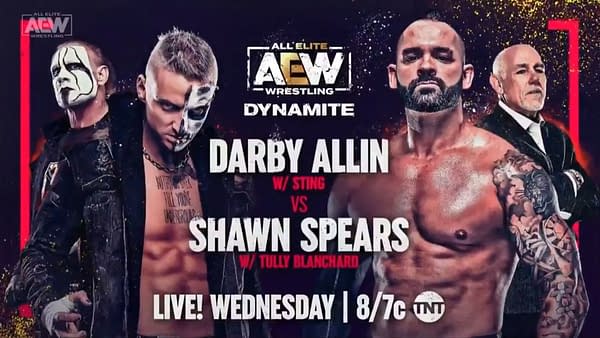 Darby Allin will take on Shawn Spears on AEW Dynamite next week, as Tully Blanchard and Sting continue their long-running feud at ringside.