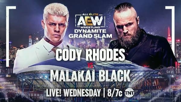 AEW Dynamite Grand Slam: Cody Rhodes takes on Malakai Black