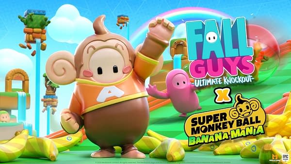 A look at the Super Monkey Ball costume being added to Fall Guys, courtesy of Mediatonic.