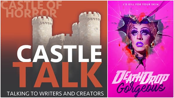 Castle Talk logo and Death Drop Gorgeous poster used with permission