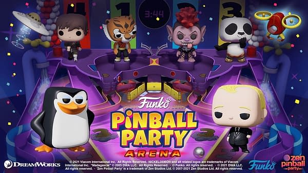 A look at some of the Funko Pops! in the new mode for Zen Pinball Party, courtesy of Zen Studios.