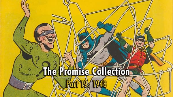 The first appearance of the Riddler in Detective Comics #140, the Promise Collection, 1948.