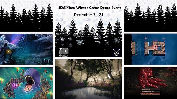 Promo art for the  ID@Xbox Winter Game Fest Demo Event, courtesy of Xbox Game Studios.