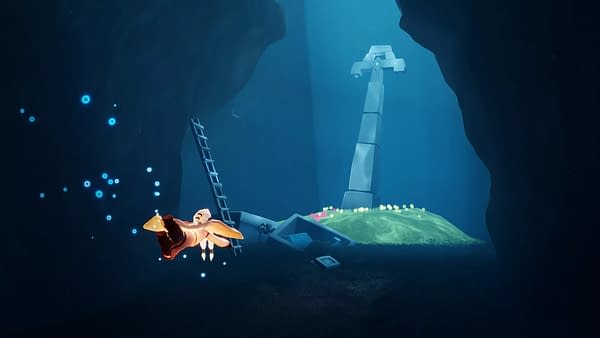 Dive into the abyss below in Sky: Children Of The Light, courtesy of Thatgamecompany.