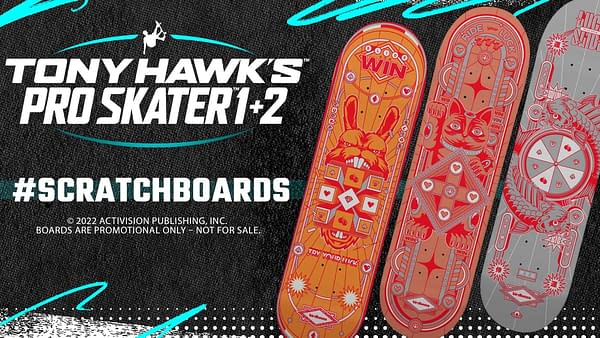 Tony Hawk's Pro Skater 1 & 2 is Giving Away Scratchnoards