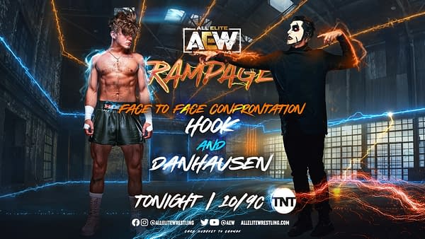 Danhausen in Action Against Hook on AEW Rampage Tonight