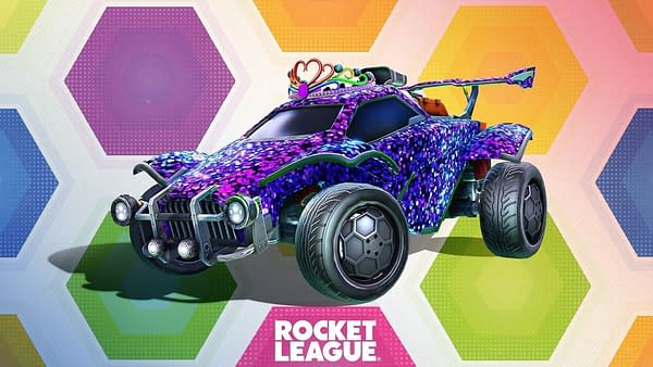 A look at the Pride Month additions in Rocket League, courtesy of Psyonix.