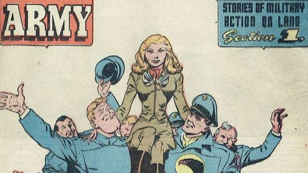 Military Comics #20 featuring the Golden Age Lady Blackhawk (Quality, 1943)