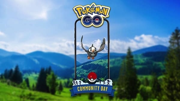 Starly Community Day graphic in Pokémon GO. Credit: Niantic