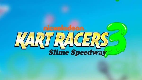 The main logo for Nickelodeon Kart Racers 3: Slime Speedway, courtesy of GameMill Entertainment.