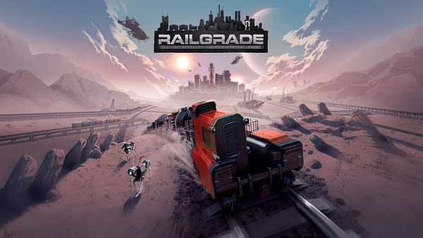 Promo art for Railgrade, courtesy of Epic Games.
