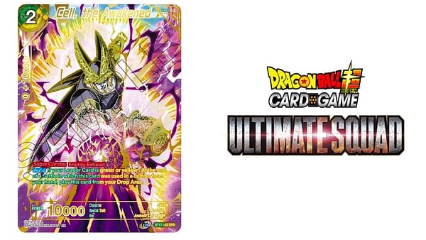 Ultimate Squad logo and cards. Credit: Dragon Ball Super Card Game