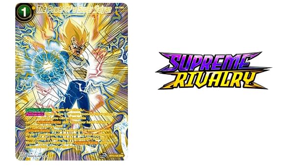 Supreme Rivalry logo and cards. Credit: Dragon Ball Super Card Game