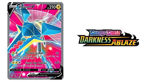 Darkness Ablaze card and logo. Credit: Pokémon TCG