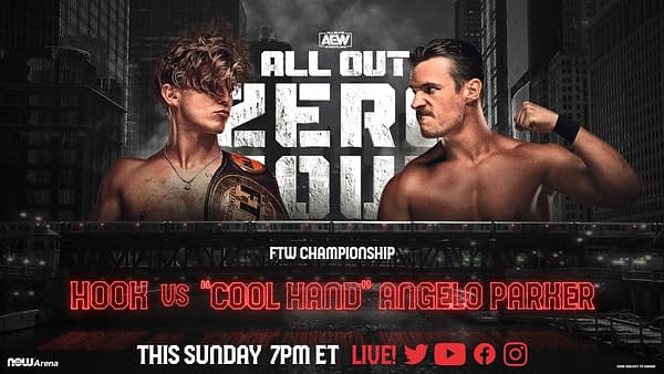 All Out promo graphic - FTW Championship Match: Hook vs. Angelo Parker