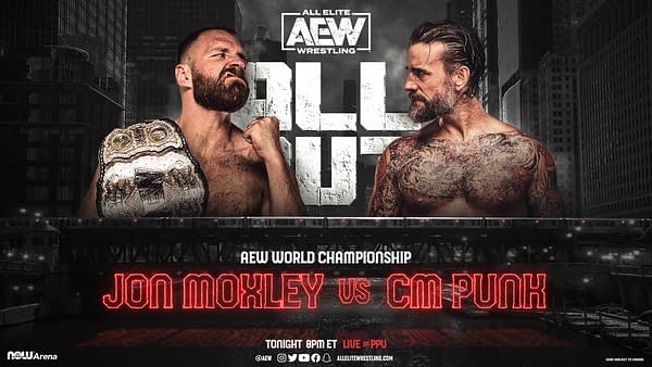 All Out promo graphic - AEW World Championship Match: Jon Moxley vs. CM Punk