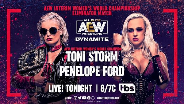 Toni Storm vs. Penelope Ford Added to Tonight's Episode AEW Dynamite