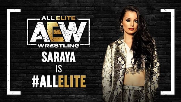 Tony Khan posted the Saraya is All Elite graphic to make things official