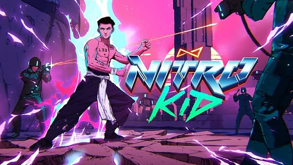 Promo artwork for Nitro Kid, courtesy of tinyBuild Games.
