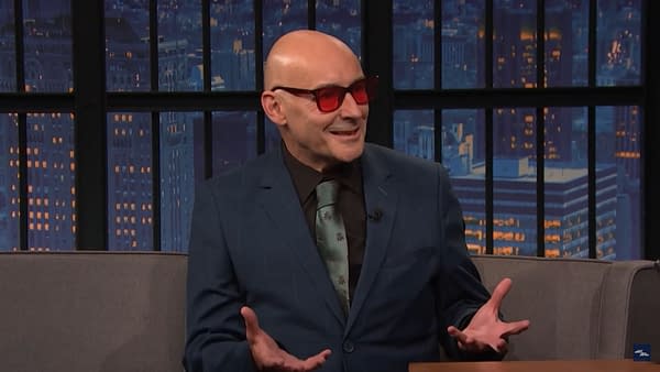 Grant Morrison Explains Link Between Drag & Superheroes to Seth Meyers