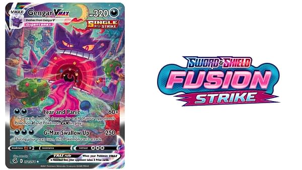 Fusion Strike logo and Gengar. Credit: Pokémon TCG