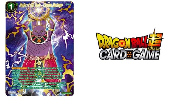 Realm of the Gods cards. Credit: Dragon Ball Super Card Game