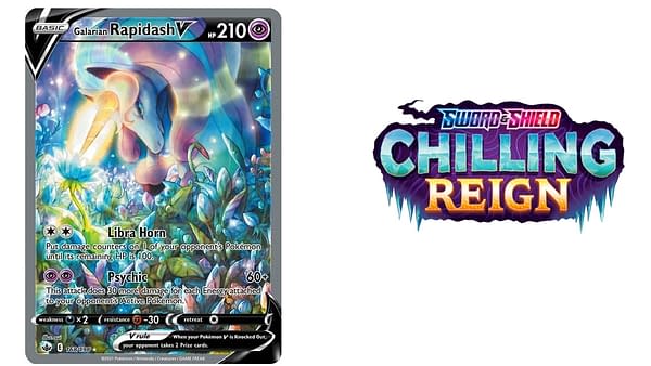 Chilling Reign logo and card. Credit: Pokémon TCG