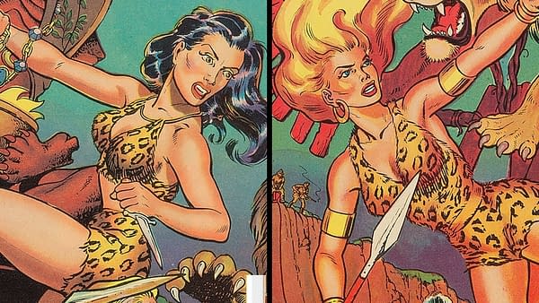 Maurice Whitman cover for Kaanga Comics #9, Sheena #13 (Fiction House, 1951)