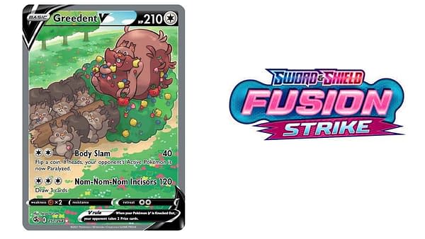 Fusion Strike card and logo. Credit: Pokémon TCG