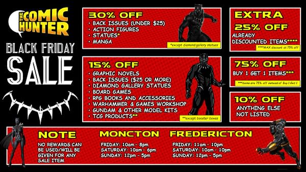 Black Friday Comic Book Store Sales