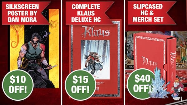 Grant Morrison & Dan Mora's Klaus Kickstarter Black Friday Specials