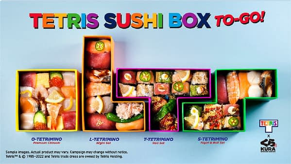 Kura Sushi & Tetris Partner Up For Special To-Go Tetrimino Boxes