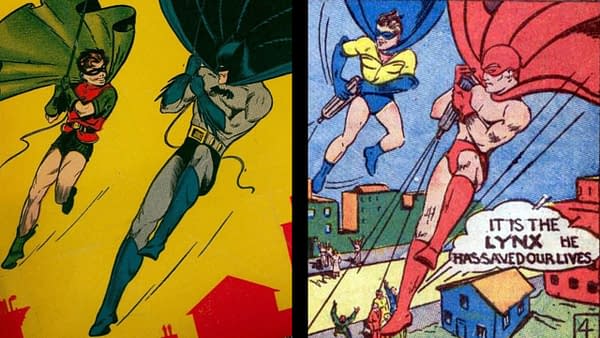 Batman #1 vs Mystery Men #13 (1940).