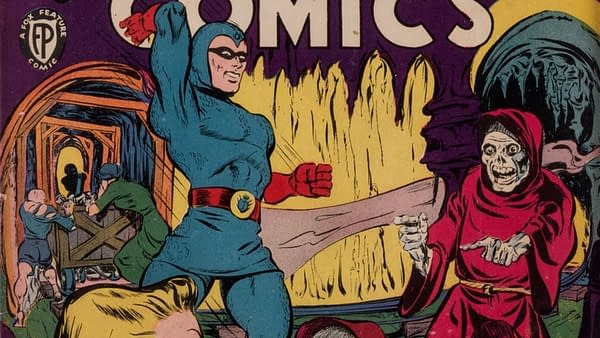 Mystery Men Comics #30 (Fox, 1942) featuring Blue Beetle.