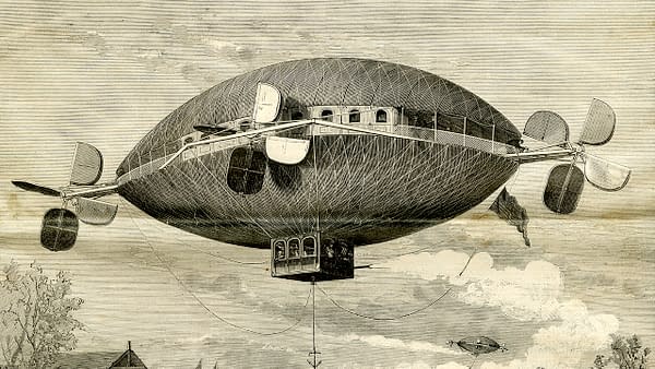 Moses S. Cole's "novel form of aerial vessel", Scientific American in the Jan 1, 1887
