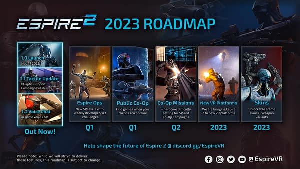 Espire 2 Drops New Update & 2023 Content Roadmap