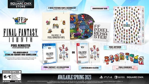 A look at the Final Fantasy Pixel Remaster collection, courtesy of Square Enix.